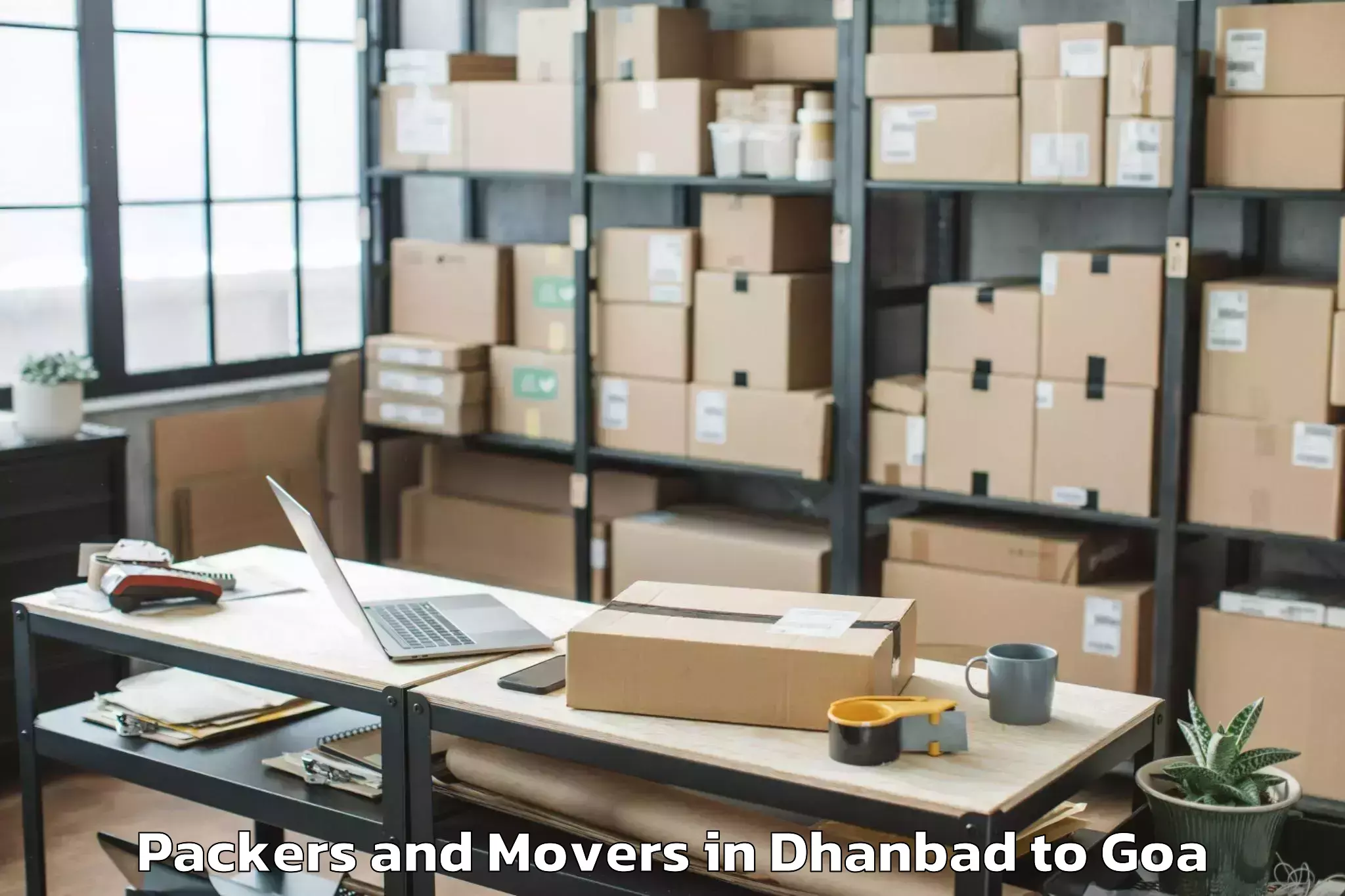 Dhanbad to Colovale Packers And Movers Booking